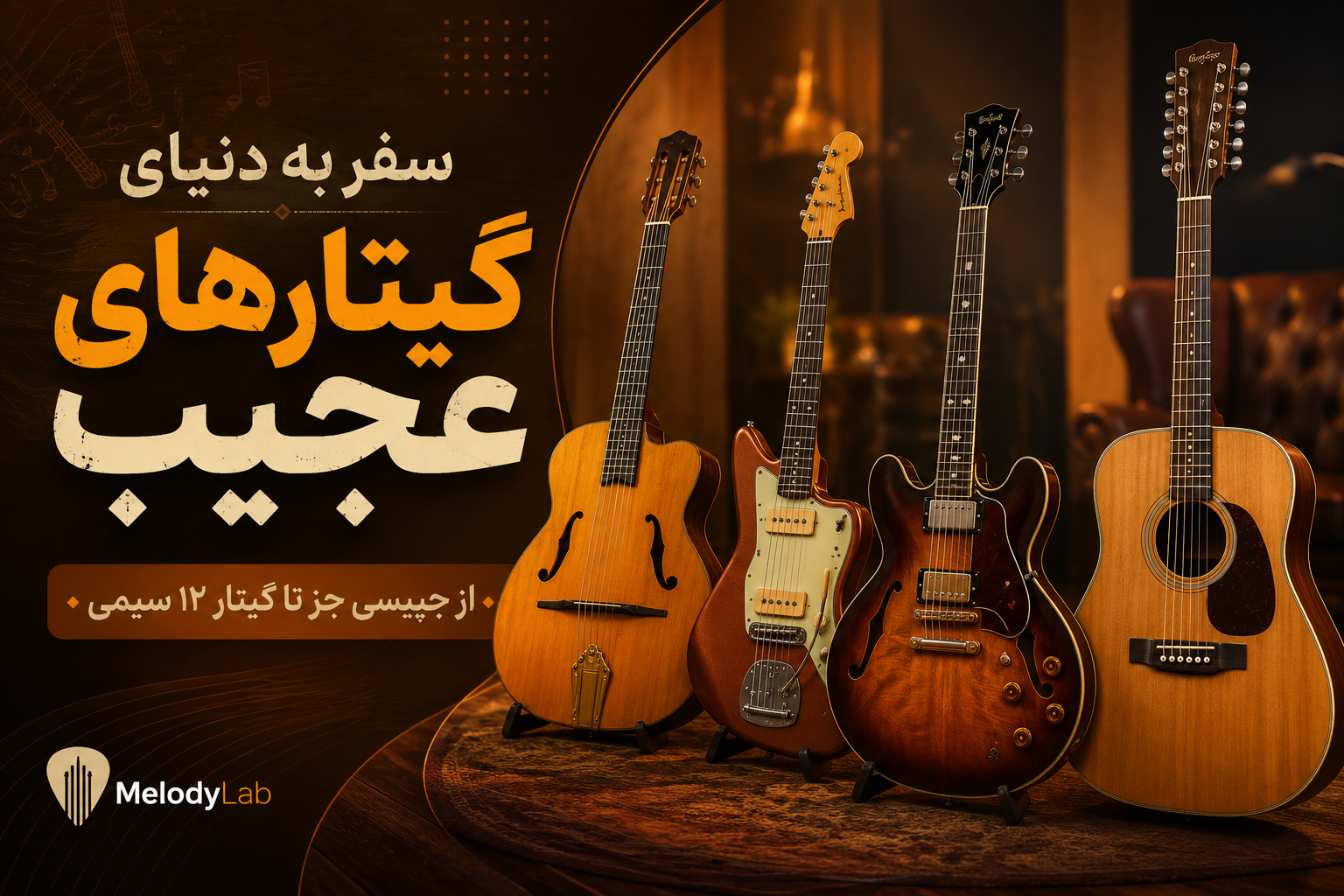 سفر به دنیای گیتارهای عجیب: از جیپسی جز تا گیتار ۱۲ سیمی